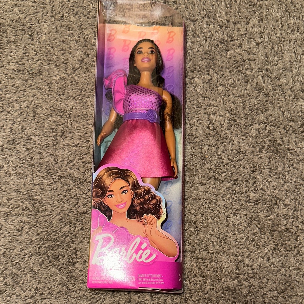 🆕Barbie in Shimmering Pink and Purple Dress
